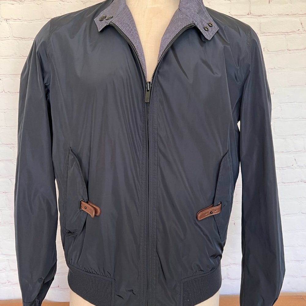 Massino Dutti - Reversible Windbreaker - Like New -Navy - Size XL